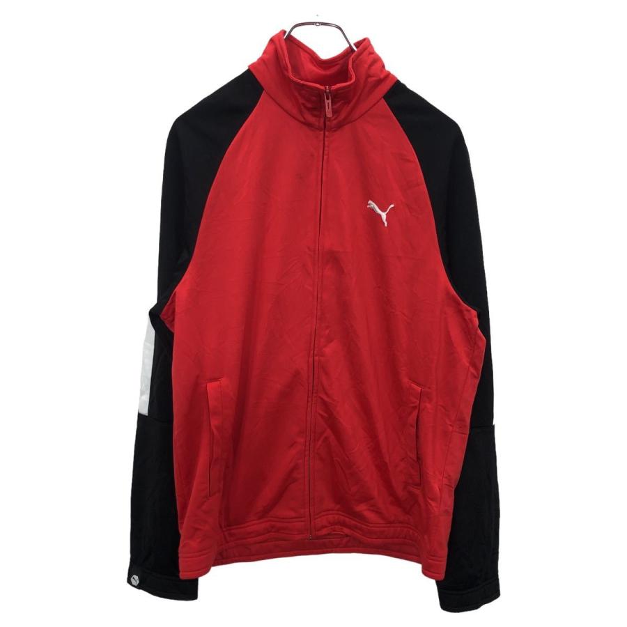 PUMA トラックジャケット Sサイズ プーマ レッド ラグラン ジャージ