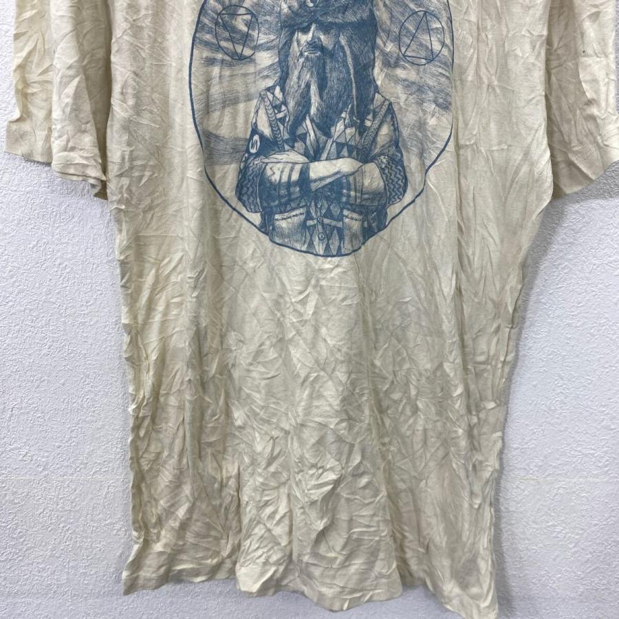 RVCA 半袖 プリント Tシャツ Mサイズ ルブカ オフホワイト 古着