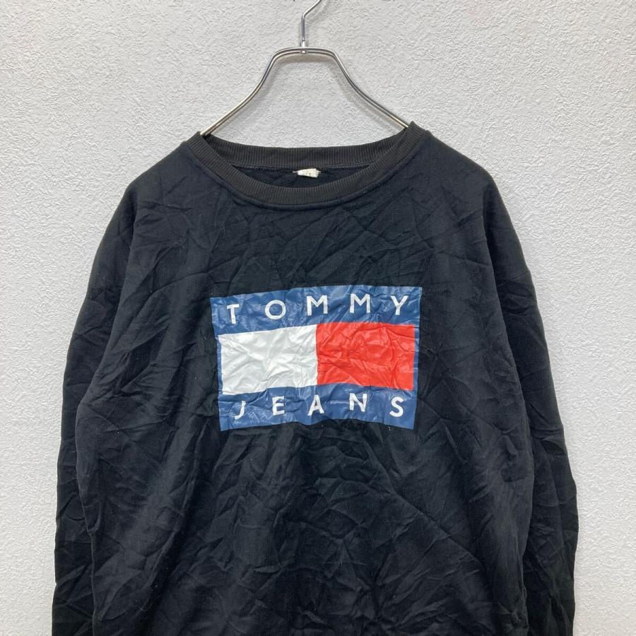 TOMMY JEANS プリントスウェット トレーナー XLサイズ トミージーンズ 