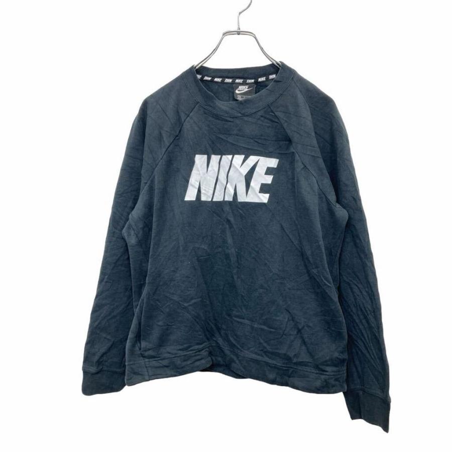 NIKE プリントスウェット トレーナー Mサイズ ナイキ ブラック NIKE プリントスウェット トレーナー Mサイズ ナイキ ブラック