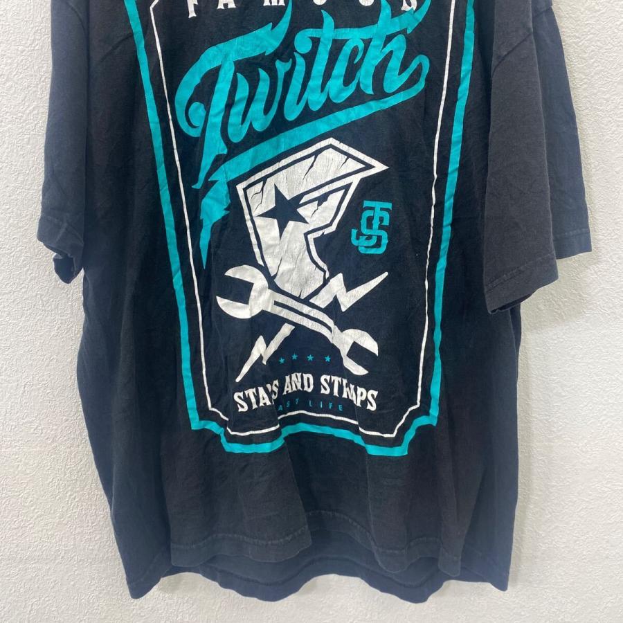 FAMOUS ロゴTシャツ プリントTシャツ フェイマス XL サイズ ブラック