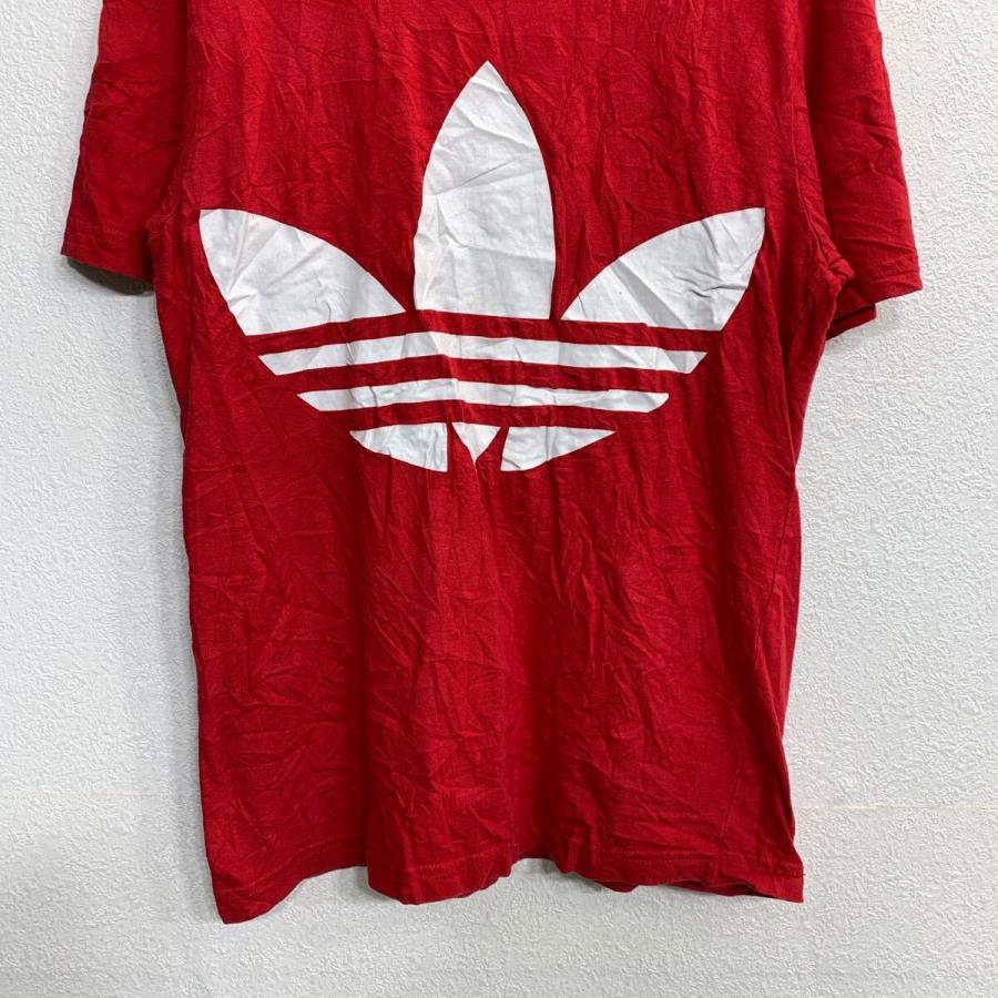 adidas originals アディダス Tシャツ ブルックリン　古着屋 adidas 半袖 プリントTシャツ Sサイズ アディダスオリジナルス レッド