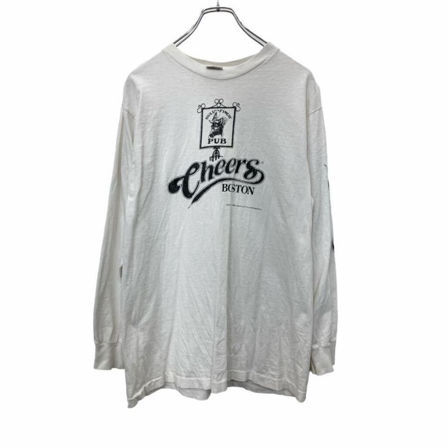 anvil 長袖 ロンT Lサイズ アンヴィル ホワイト コットン 古着卸 