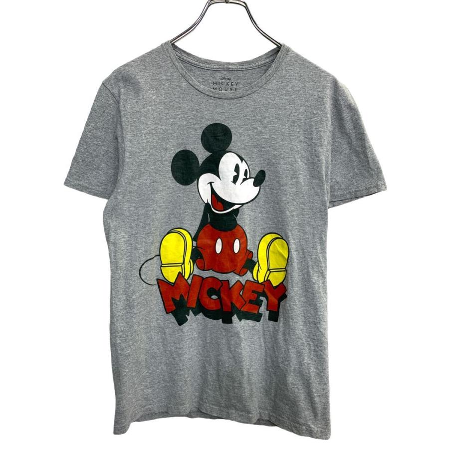Disney 半袖 キャラクターTシャツ Sサイズ ディズニー ミッキー グレー