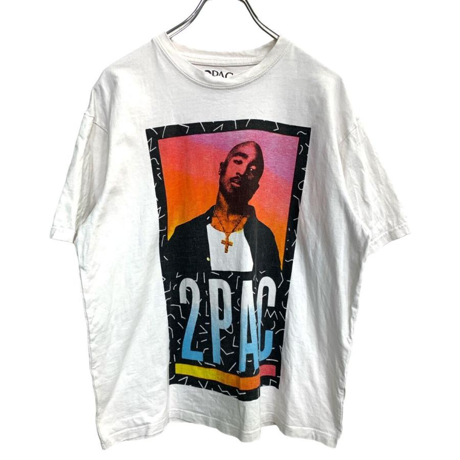 2PAC 半袖 プリント Tシャツ Mサイズ ツーパック ホワイト 古着卸 