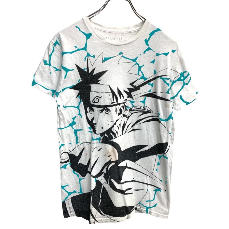 NARUTO 半袖 キャラクター Tシャツ Sサイズ ナルト ホワイト コットン