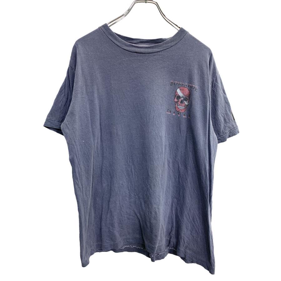 tinycottons 半袖Tシャツ COTTONNET 半袖 プリント Tシャツ Mサイズ グレー コットン 古着