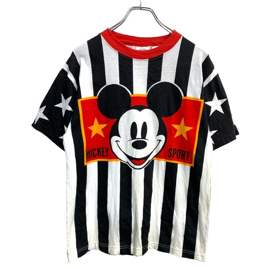 Mickey & Co. 半袖 プリント Tシャツ Mサイズ ミッキー キャラクターT