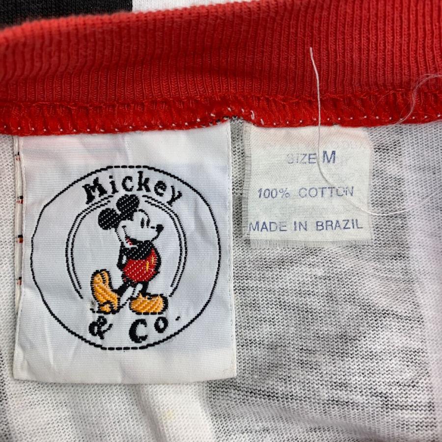 Mickey & Co. 半袖 プリント Tシャツ Mサイズ ミッキー キャラクターT 