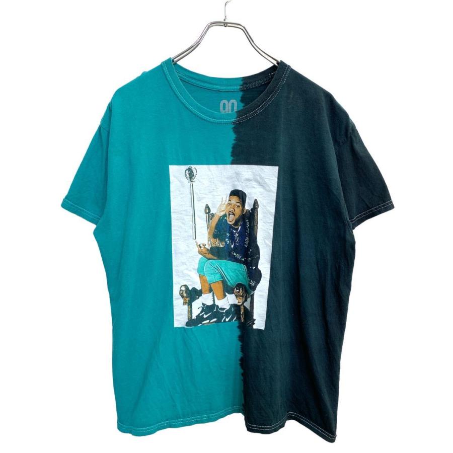 90s LEGENDS 半袖 プリント Tシャツ XLサイズ ブラック グリーン 