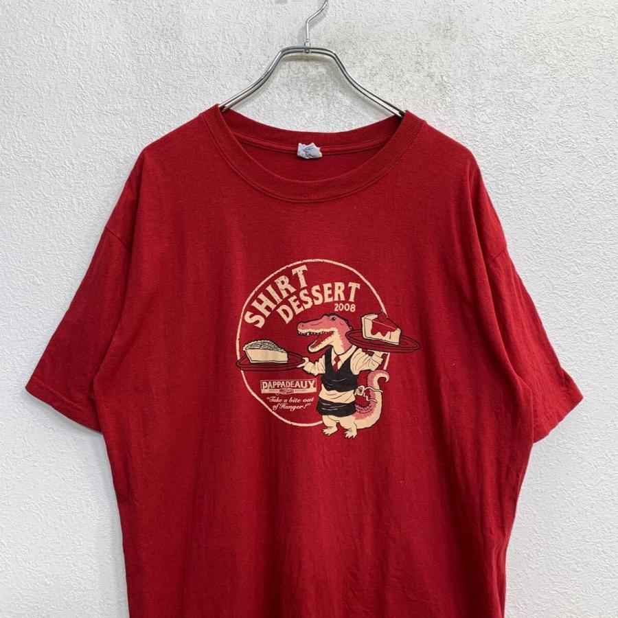 anvil 半袖 プリント Tシャツ XLサイズ アンビル レッド コットン 古着