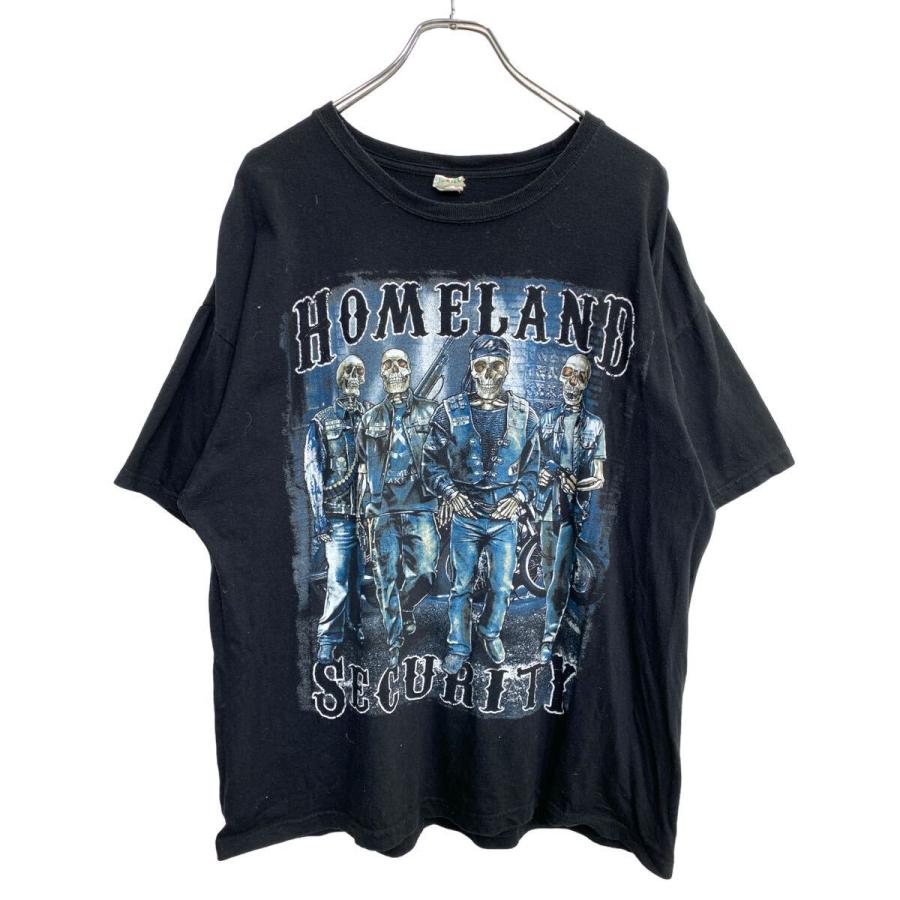 Keya 半袖 プリント Tシャツ XLサイズ ブラック コットン 古着卸