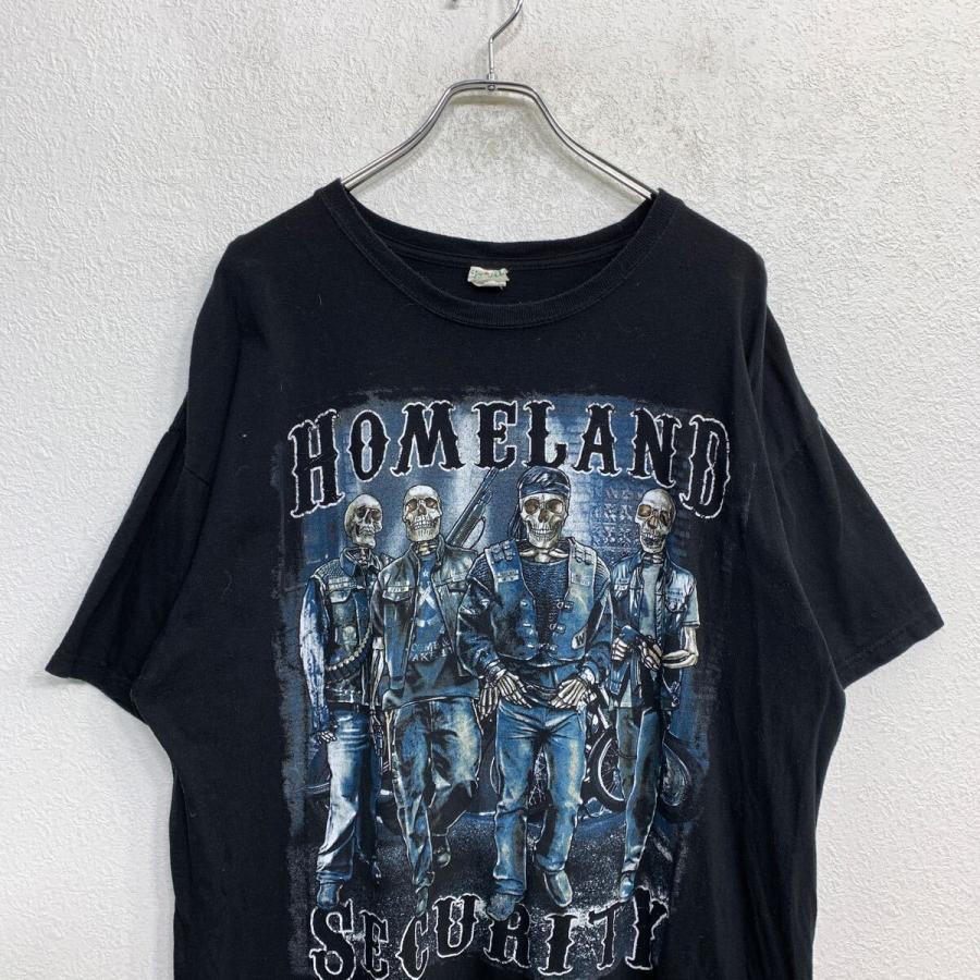 Keya 半袖 プリント Tシャツ XLサイズ ブラック コットン 古着卸