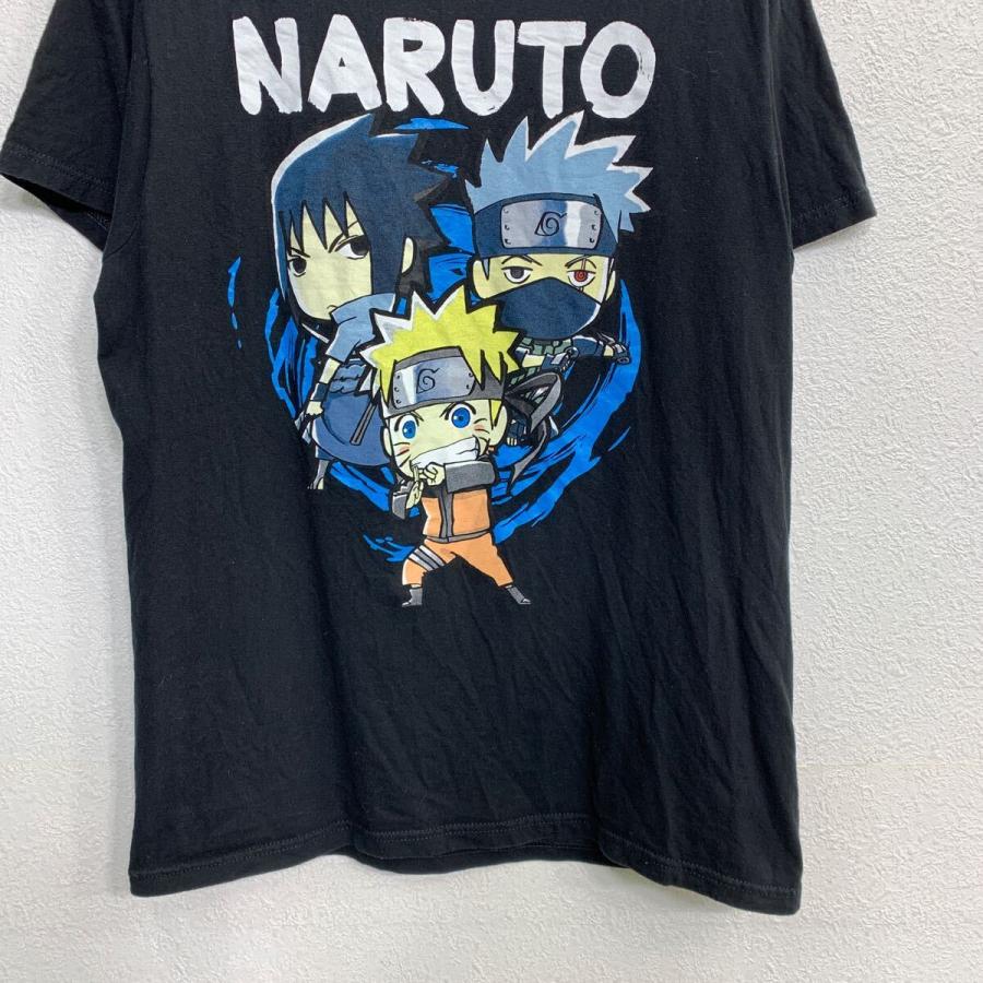 NARUTO 半袖 キャラクター Tシャツ Mサイズ ナルト ブラック コットン 