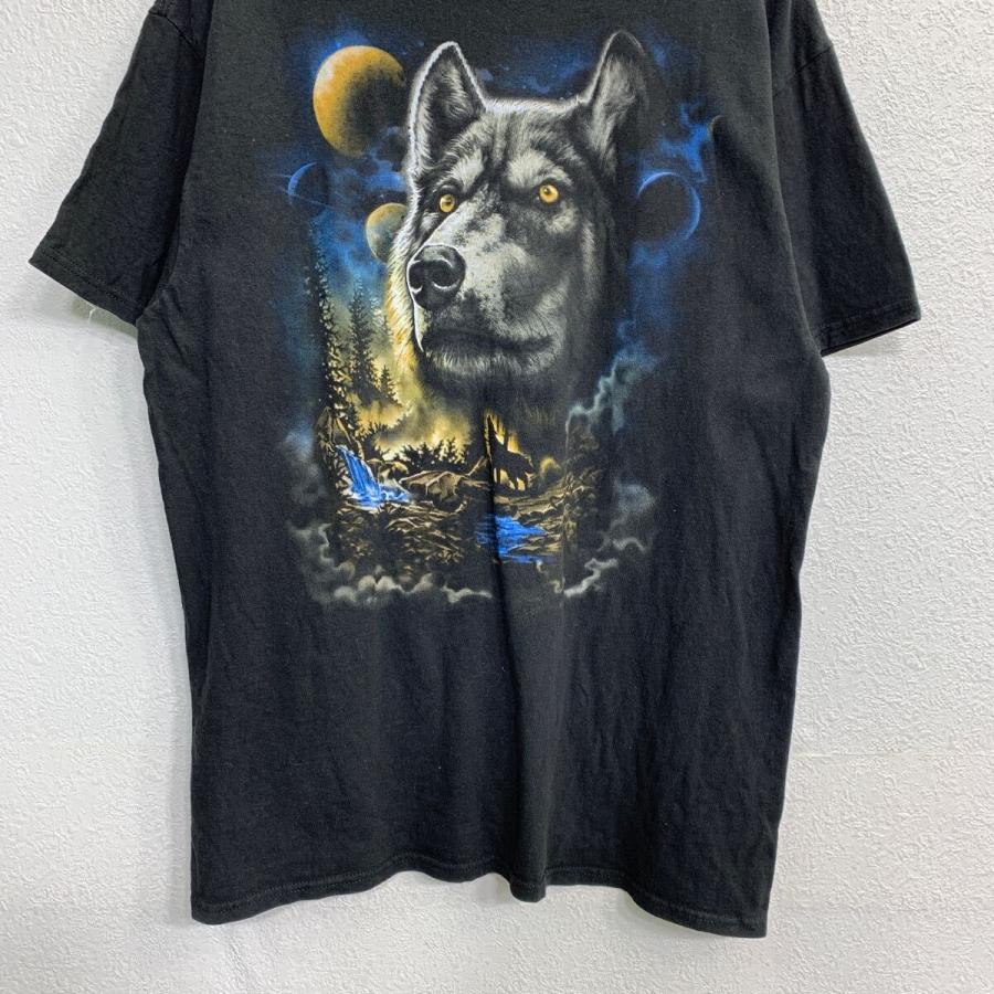 DOM 半袖 プリント Tシャツ Lサイズ アニマルプリント ブラック