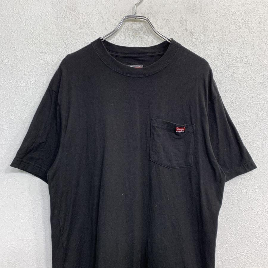Wrangler 半袖 ポケットTシャツ Lサイズ ラングラー ブラック 古着卸
