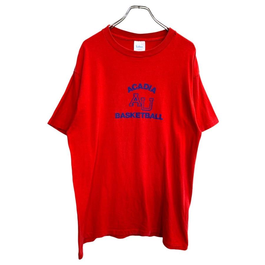 Tultex 半袖 プリント Tシャツ Lサイズ シングルステッチ レッド
