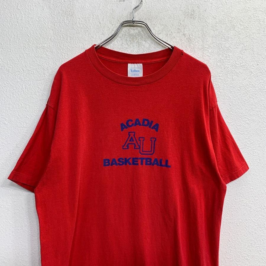 Tultex 半袖 プリント Tシャツ Lサイズ シングルステッチ レッド