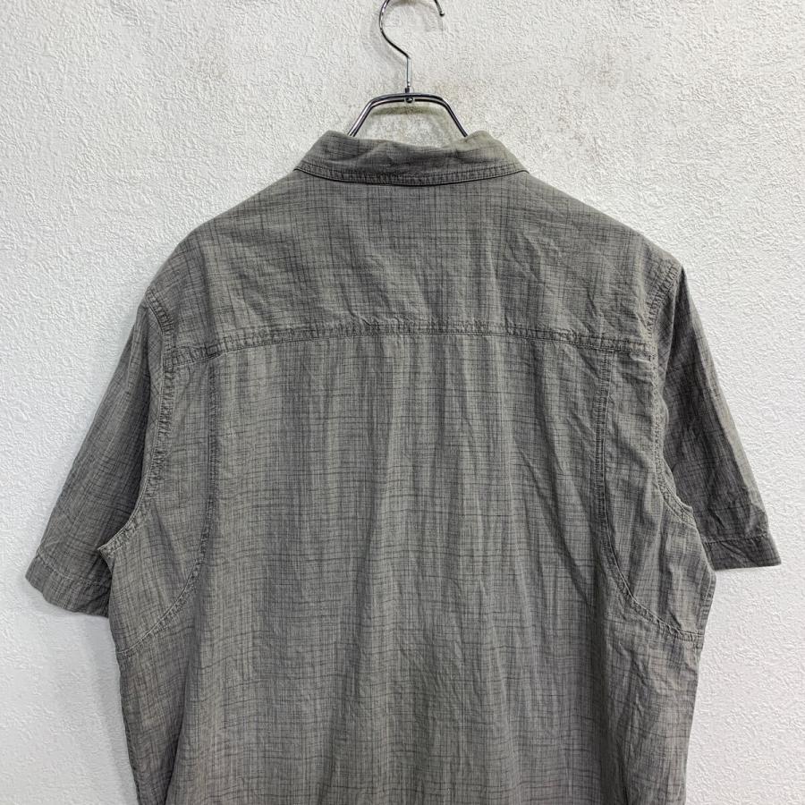 Woolrich 半袖シャツ Lサイズ ウールリッチ スナップボタン グレー
