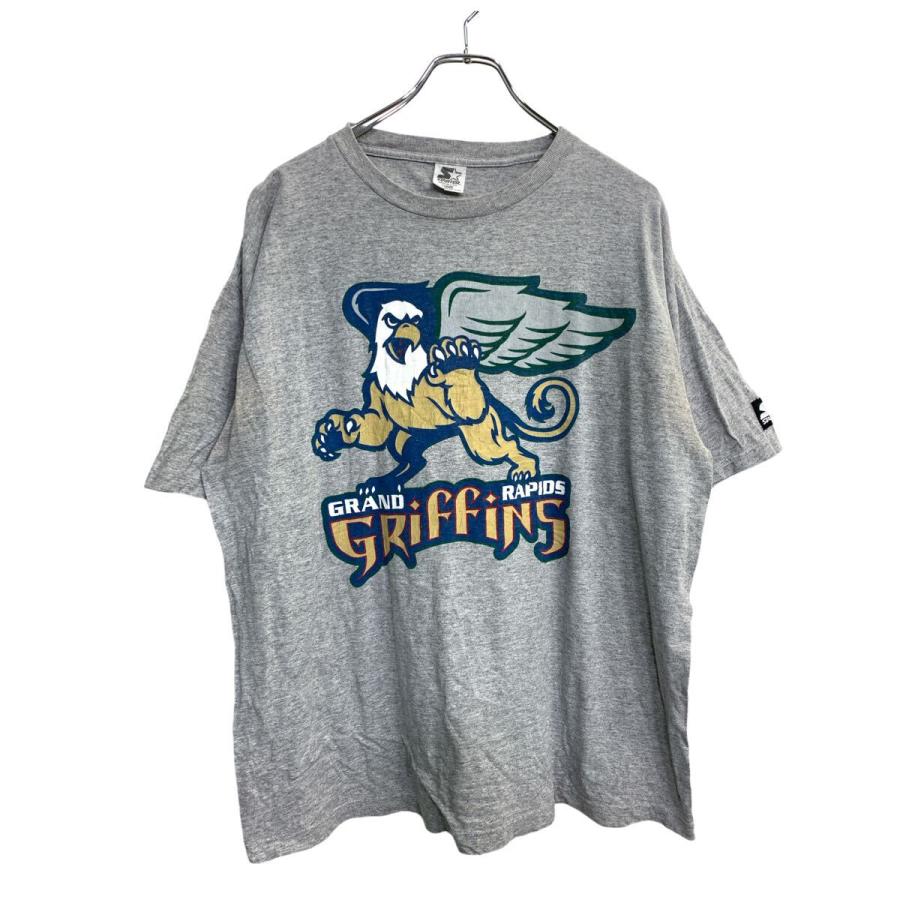 STARTER 半袖 プリント Tシャツ Lサイズ スターター グレー USA製 