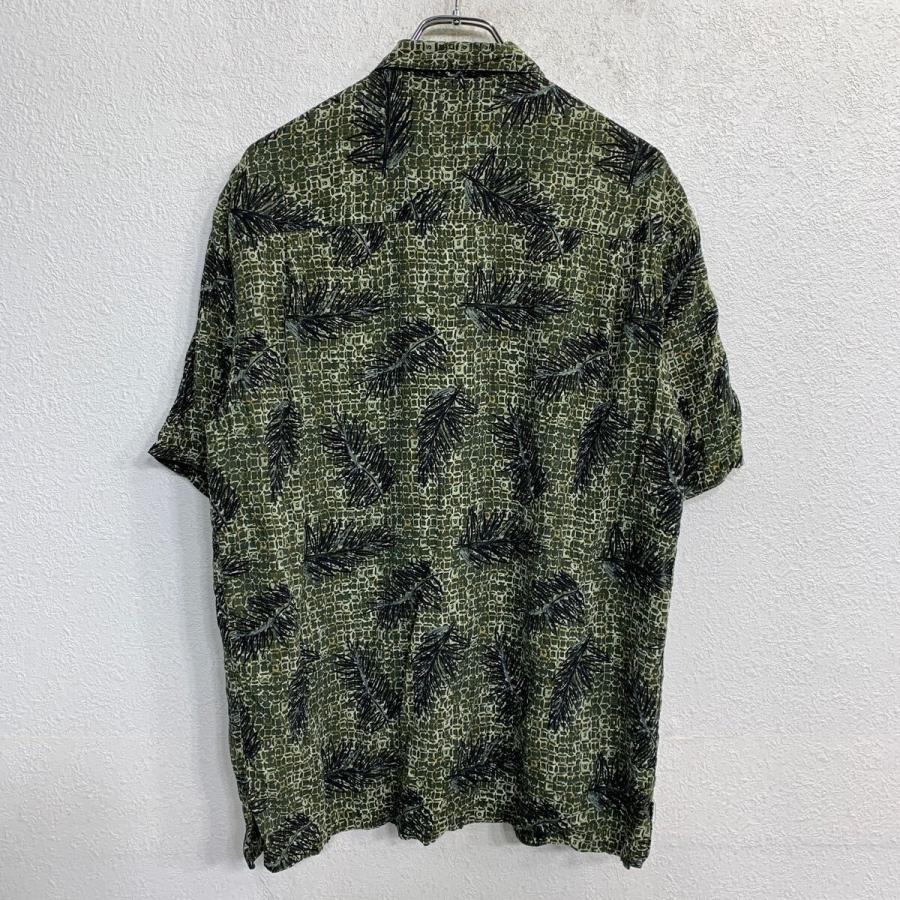 a*様 ヴィンテージ　Van Heusen 半袖アロハシャツ VANHEUSEN 半袖 アロハシャツ Lサイズ 総柄 グリーン 古着卸 アメリカ