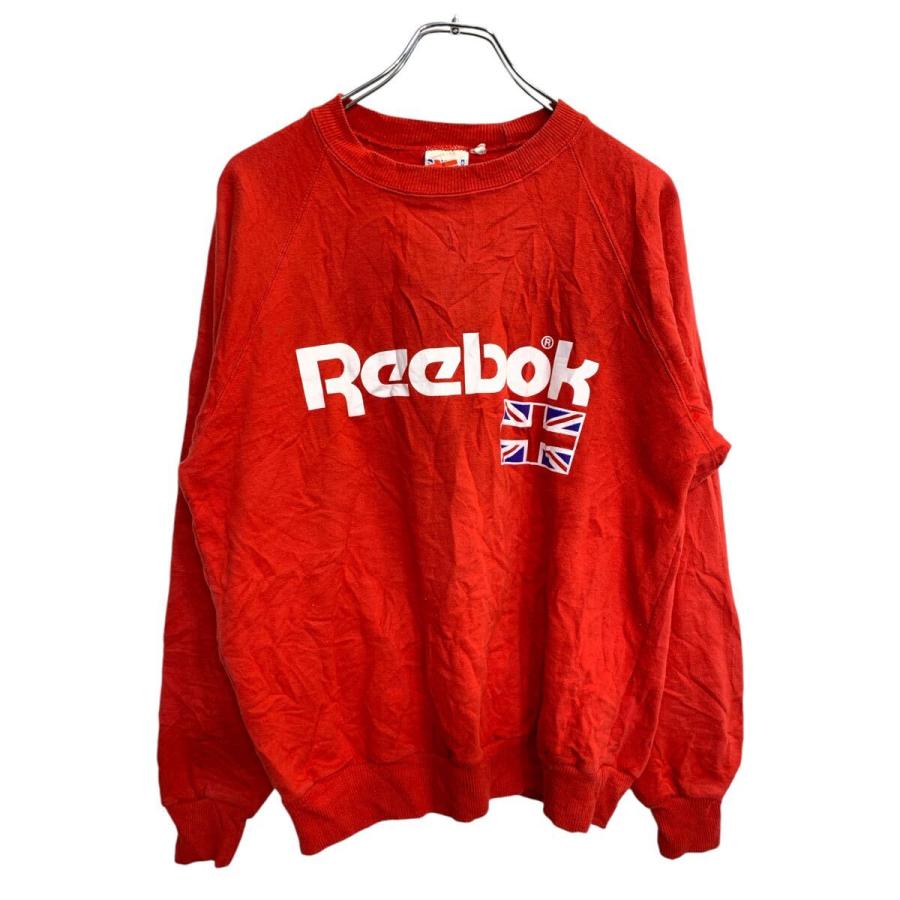 Reebok スウェット トレーナー Mサイズ リーボック レッド 古着卸