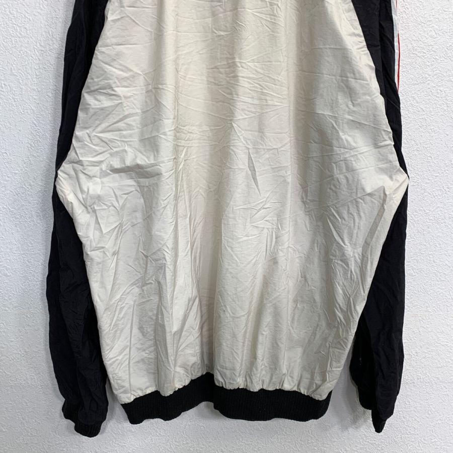 adidas ナイロン プルオーバー XLサイズ アディダス Vネック ブラック