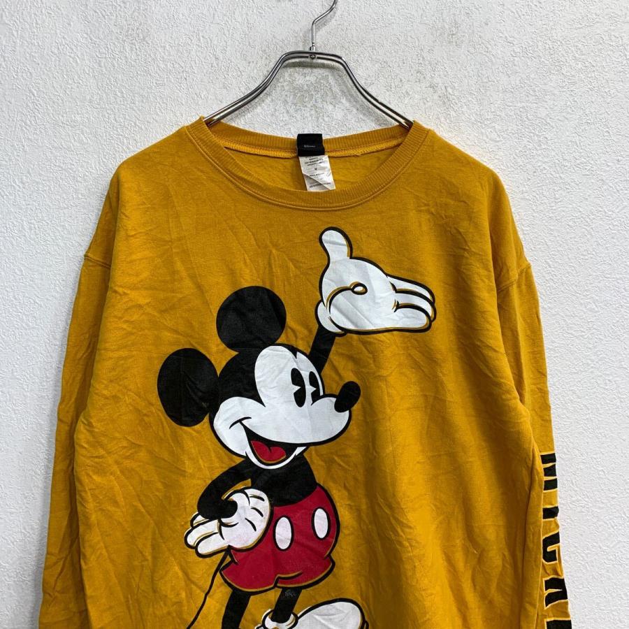90s ミッキーマウス プリント スウェット M 90年代 90s アメリカ製 ミッキーマウス ディズニー 白 ホワイト