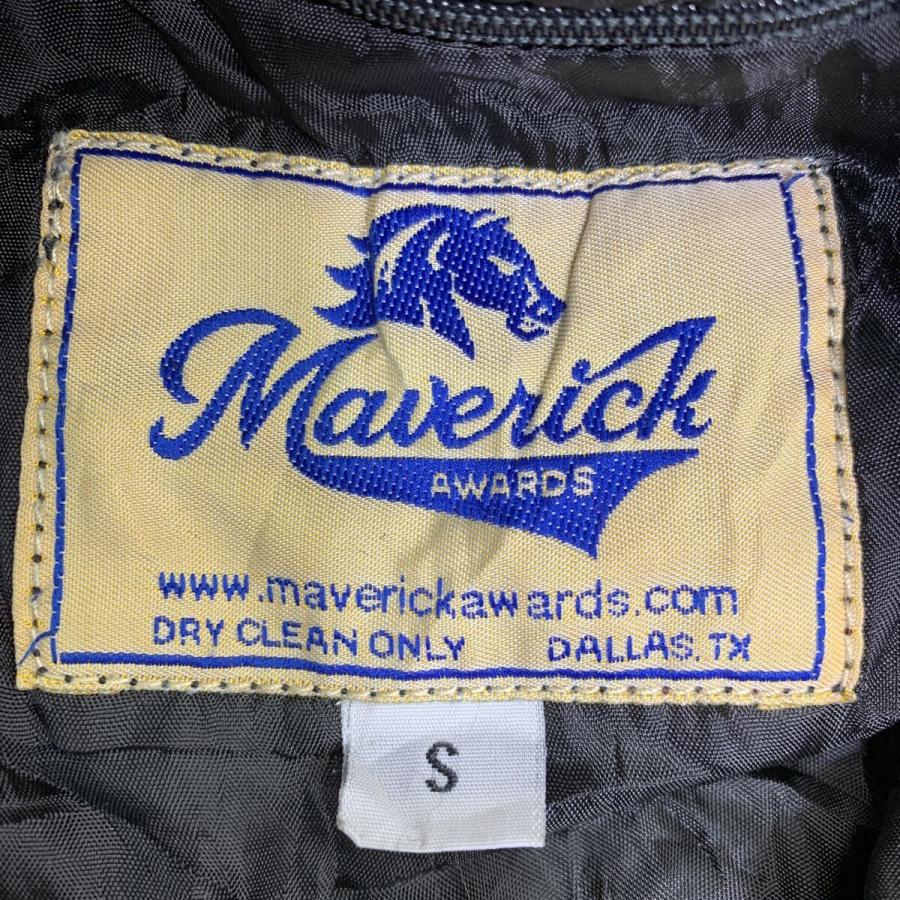 Maverick スタジャン Sサイズ マーベリック ウール レザー ブラック 