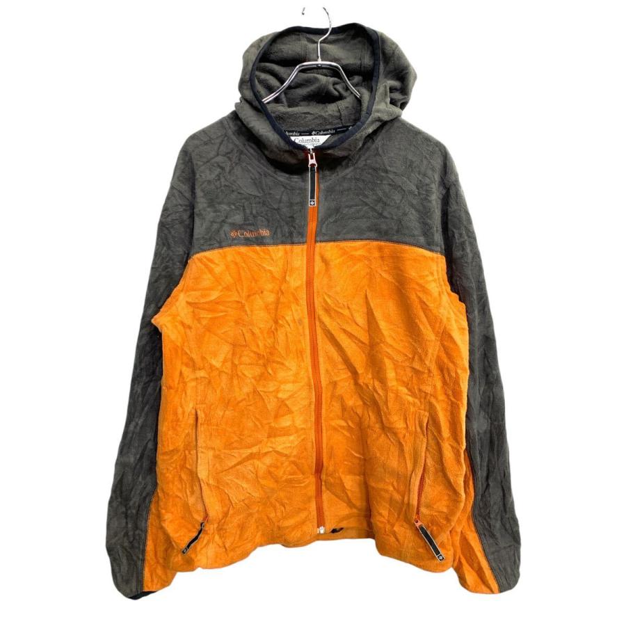 Columbia フリースジャケット Mサイズ コロンビア オレンジ グレー