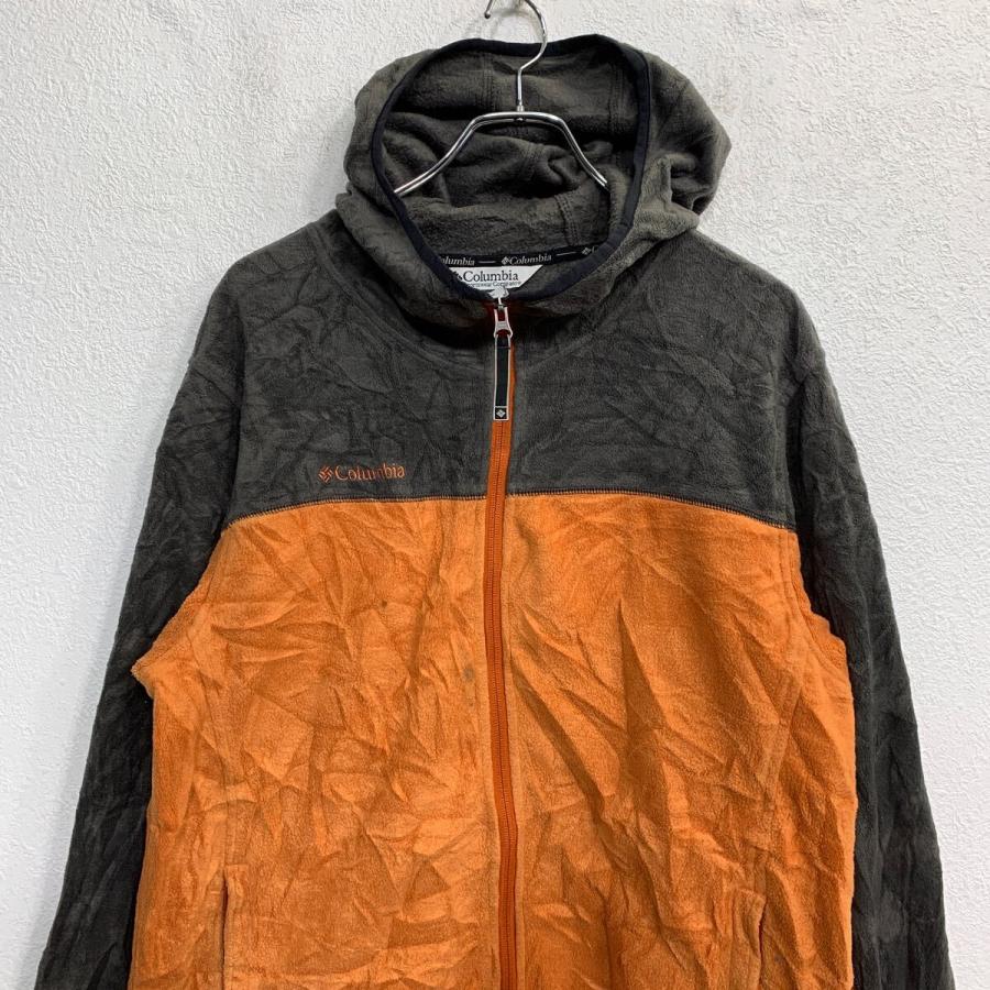 Columbia フリースジャケット Mサイズ コロンビア オレンジ グレー 