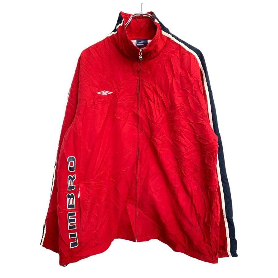 umbro ナイロンジャケット XLサイズ アンブロ レッド 古着卸 アメリカ 