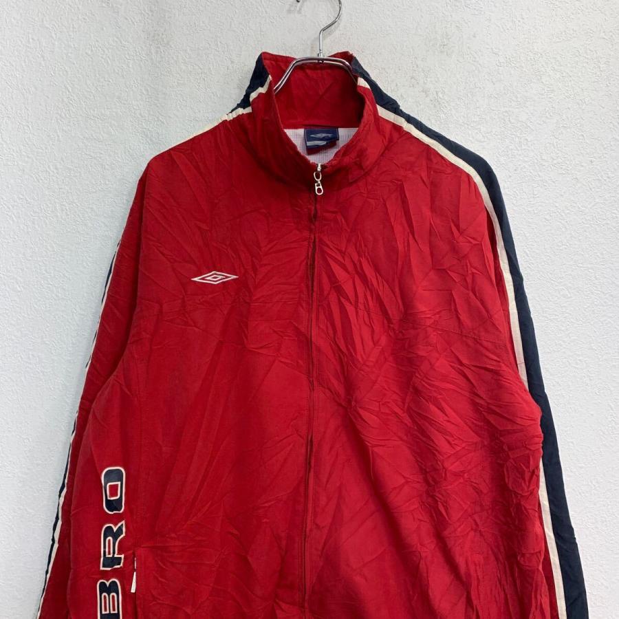 umbro ナイロンジャケット XLサイズ アンブロ レッド 古着卸 アメリカ 