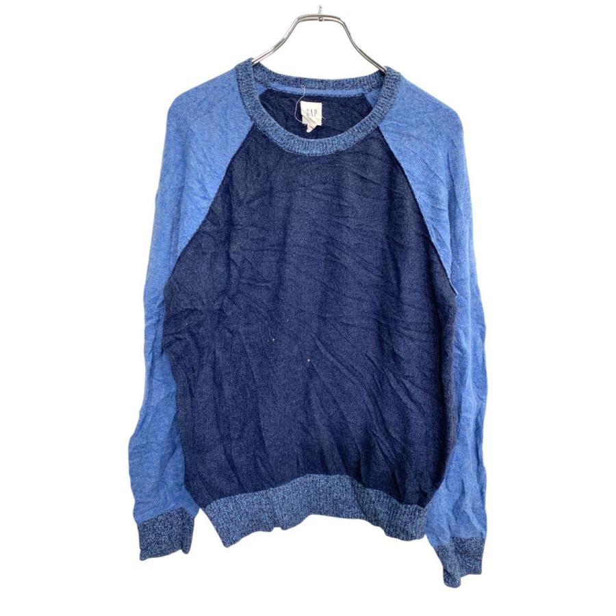 GAP アメリカ古着❗️women's Lニットセーター紺色ネイビー GAP ニット セーター Sサイズ ギャップ ネイビー ブルー 古着卸