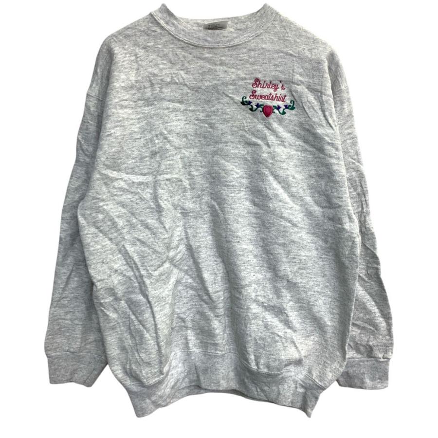 TULTEX スウェット トレーナー Lサイズ タルテックス グレー 刺繍 USA