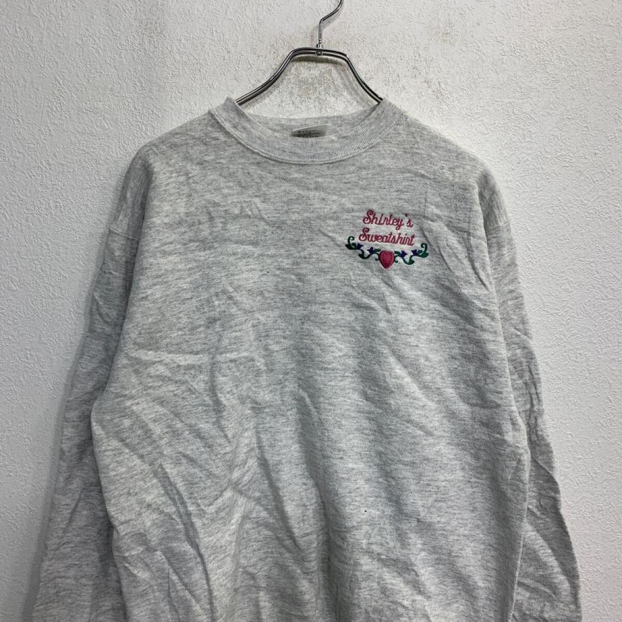 TULTEX スウェット トレーナー Lサイズ タルテックス グレー 刺繍 USA
