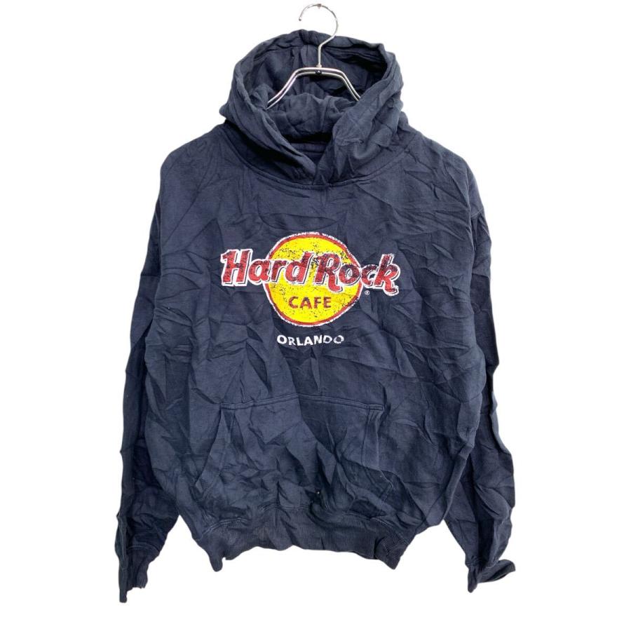 Hard Rock CAFE プリント スウェット パーカー Mサイズ ハードロック 
