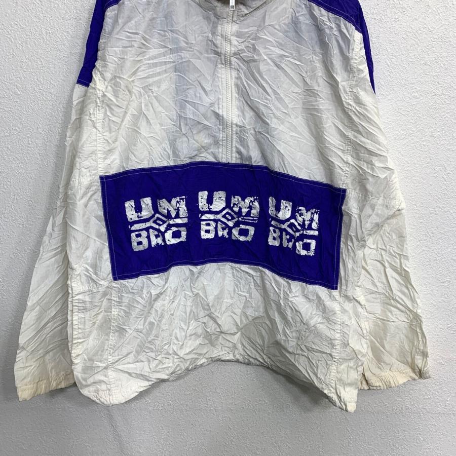 UMBRO ナイロンジャケット Mサイズ アンブロ ハーフジップ ホワイト
