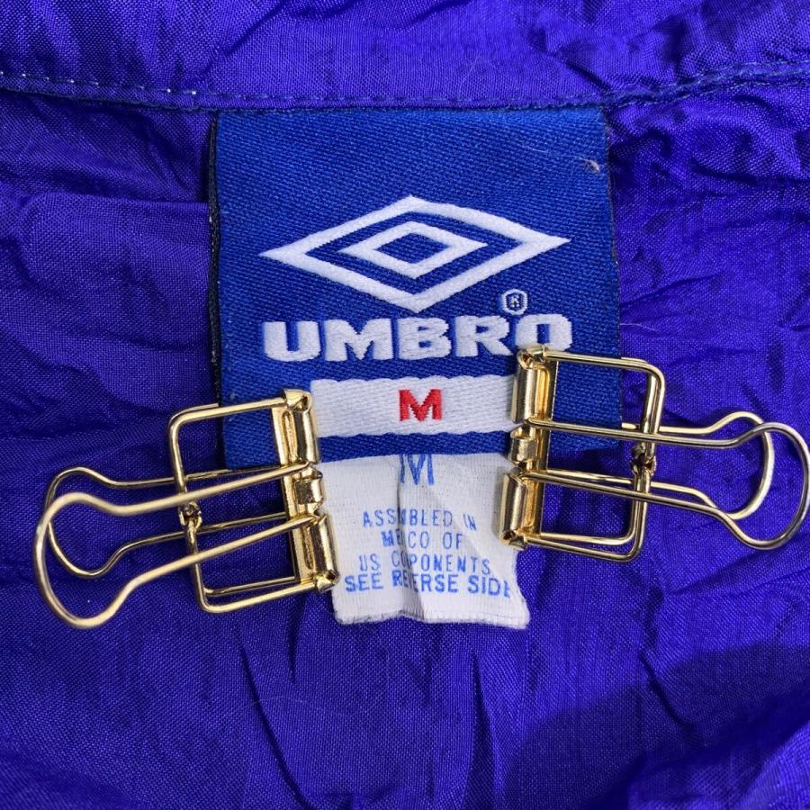 UMBRO ナイロンジャケット Mサイズ アンブロ ハーフジップ ホワイト