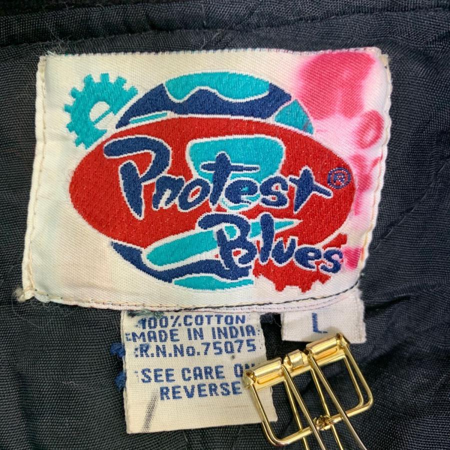 Pnotest Blues コットンジャケット Lサイズ チェック 襟コーデュロイ