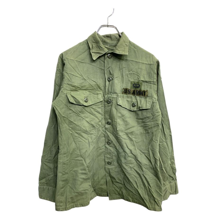 ミリタリーシャツ Mサイズくらい ユーエスアーミー オリーブグリーン