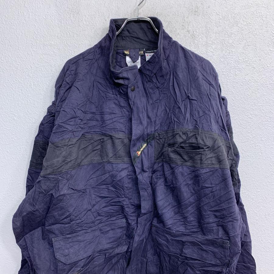 Workrite FR ワークジャケット 2XLサイズ ビッグサイズ ネイビー 古着