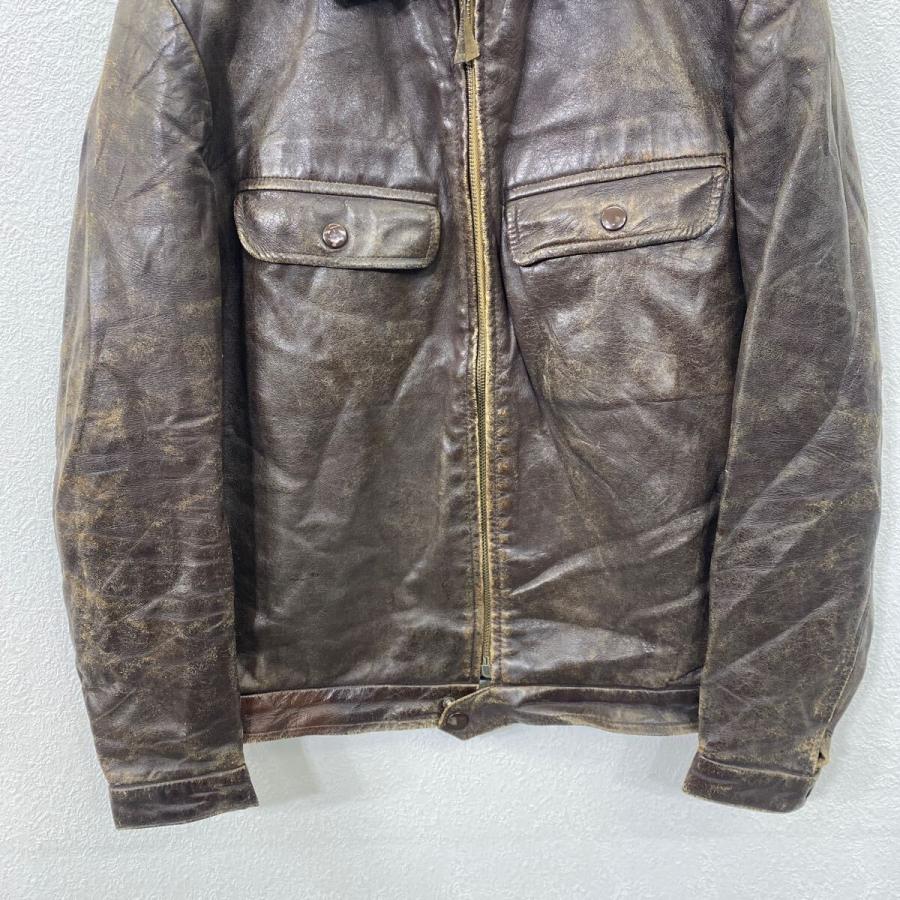 チェコ軍40sブラウンレザー ジッパージャケット 1940s Czechoslovakian Army Motorcycle Leather Jacket | 'bout