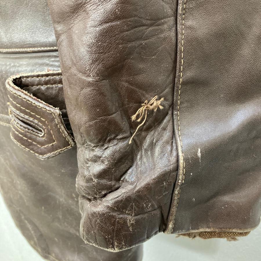 ユーロレザーカーコート XLサイズ位 サイズ表記52 ボア チンストラップ