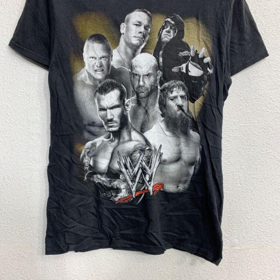 WWE 半袖 プリント Tシャツ Sサイズ プロレス ブラック コットン 古着