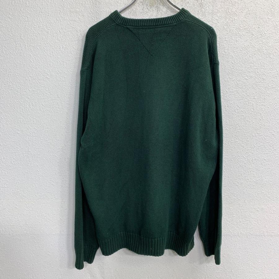 TOMMY HILFIGER ニットセーター XLサイズ トミーヒルフィガー グリーン 