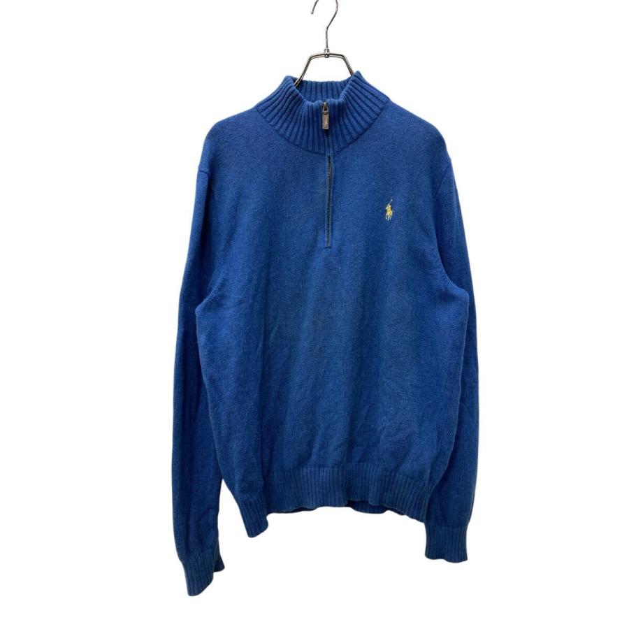 Polo Ralph Lauren ハーフジップコットンニット Lサイズ位 表記サイズL