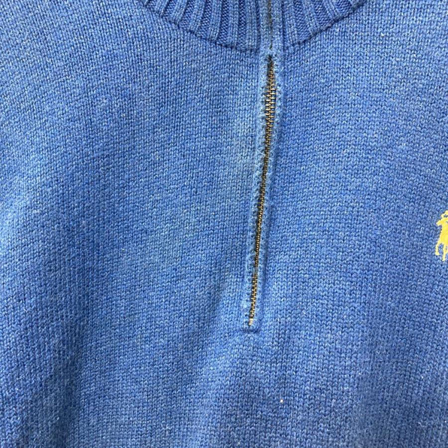 Polo Ralph Lauren ハーフジップコットンニット Lサイズ位 表記サイズL