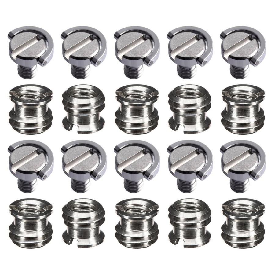 カメラネジアダプター カメラ固定ネジ 太 セット 変換アダプター 雲台 三脚 3 8 1 4 10個ずつセット Adapter Fixation Thick 10 人生豊穣 じんせいほうじょう 通販 Yahoo ショッピング