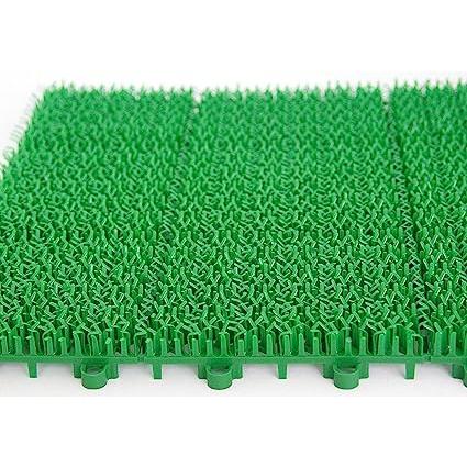 日本製 人工芝 若草ユニット E-V グリーン 60枚セット 